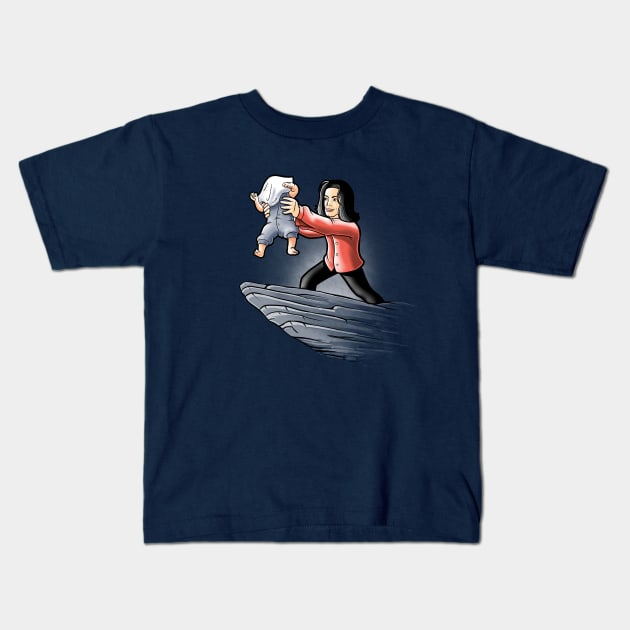 The king baby Kids T-Shirt by Cromanart